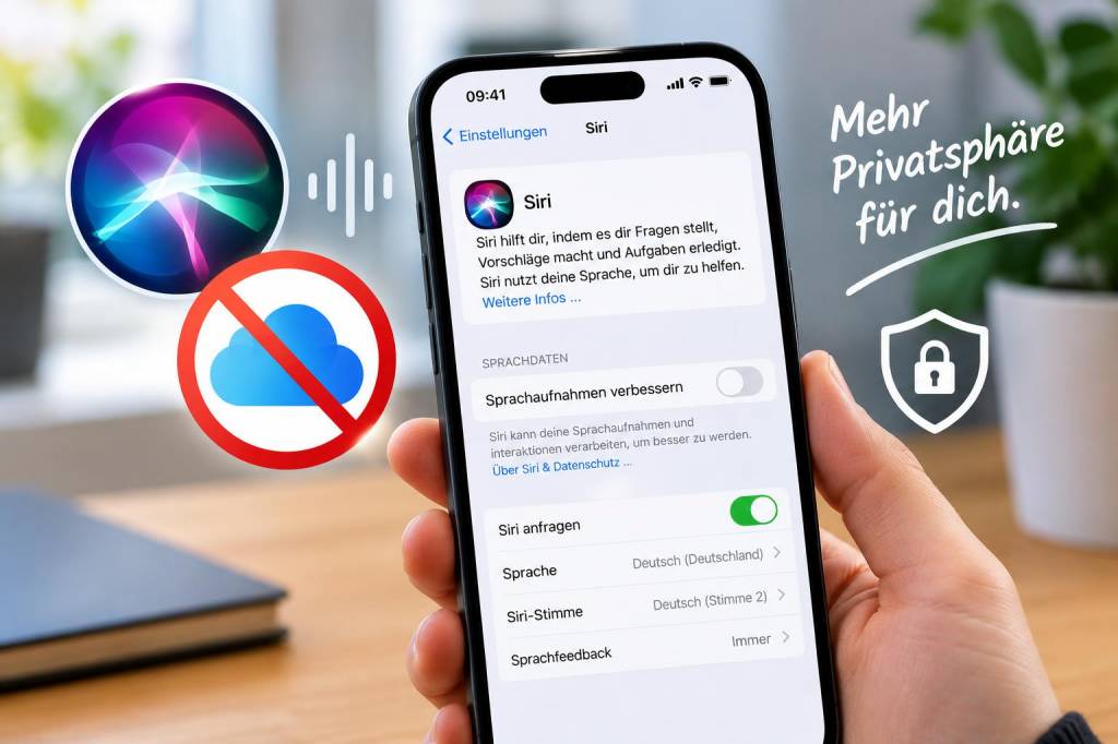Wie du dein iphone so konfigurierst, dass siri keine aufnahmen mehr in die cloud sendet
