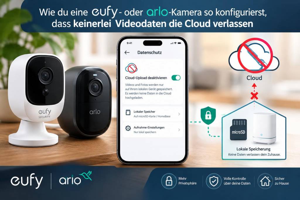 Wie du eine eufy‑ oder arlo‑kamera so konfigurierst, dass keinerlei videodaten die cloud verlassen
