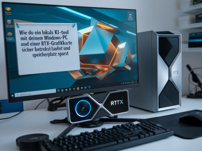 Wie du ein lokales KI‑Tool mit deinem Windows‑PC und einer RTX‑Grafikkarte sicher betreibst und Speicherplatz sparst