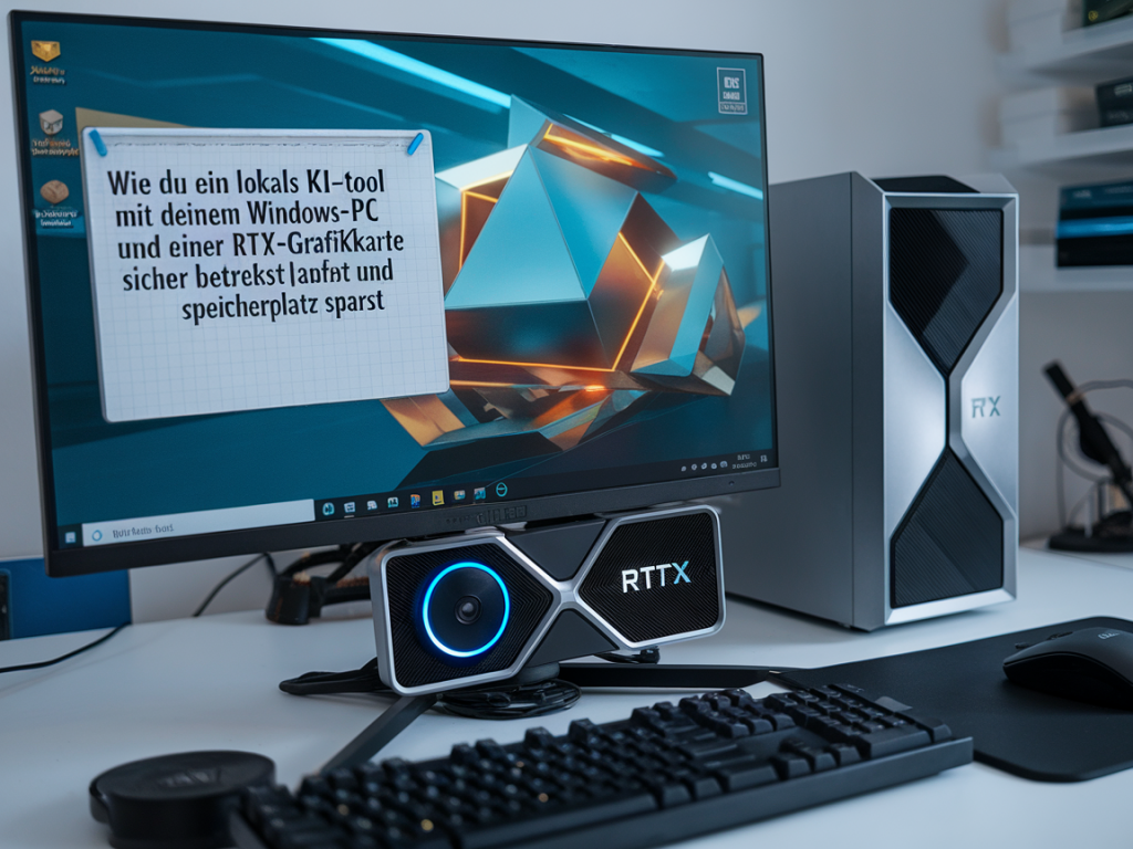 Wie du ein lokales KI‑Tool mit deinem Windows‑PC und einer RTX‑Grafikkarte sicher betreibst und Speicherplatz sparst